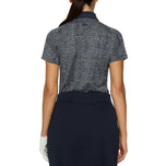J.Lindeberg 여자 미니 골프 폴로 셔츠 - 네이비 멜랑