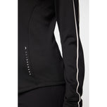 J.Lindeberg 여성 Nefe Quarter Zip Golf Mid Layer -Black