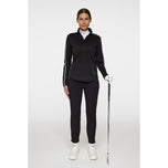 J.Lindeberg 여성 Nefe Quarter Zip Golf Mid Layer -Black