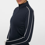 J.Lindeberg 여자 Nefe Quarter Zip Golf Mid Layer -JL Navy