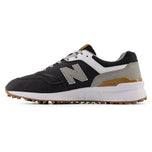 New Balance 997 Spikeless Wide (EE) 골프 신발 - 흑백