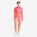 Nivo女子洛丽塔紫外线长袖模拟脖子高尔夫衬衫 - 樱桃