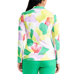 Nivo女子洛丽塔紫外线长袖模拟脖子高尔夫衬衫 - 经典绿色