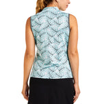 Nivo 여성용 Vivia 민소매 모크 넥 골프 셔츠 - 아루바 블루