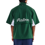 Malbon Pine 골프 윈드셔츠 - 포레스트