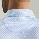 Peter Millar Ashgrove 퍼포먼스 저지 골프 폴로 셔츠 - 스트림 블루