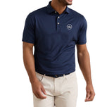 Peter Millar 纯色性能球衣高尔夫 Polo 衫 - 海军蓝