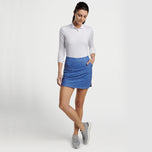 Peter Millar Women 's Alice Short Putt Petal Hem Golf Skort -Storm