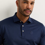 Peter Millar Men's Solid Performance Golf Polo - Navy