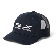 RLX RALPH LAUREN TRUCKER GOLF CAP- 정제 된 해군