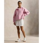 RLX Ralph Lauren Women's Jacquard Cable Knit Half Zip Golf Pullover - Light Pink