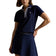 RLX Ralph Lauren Women's Tour Pique Golf Polo Shirt - Refined Navy/Lovely Lilac/Ceramic White