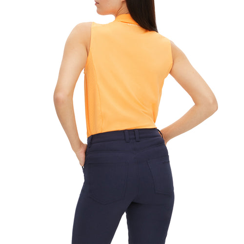 Rohnisch 여성용 루미 민소매 골프 폴로 셔츠 - 블레이징 오렌지