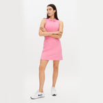 Rohnisch 여성용 루미 민소매 골프 폴로 셔츠 - 핑크 카네이션