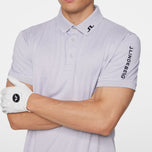 J.Lindeberg Tour Tech Regular Fit Golf Polo Shirt - Light Grey Melange