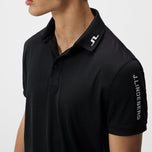 J.Lindeberg Tour Tech Regular Fit Golf Polo Shirt - Black