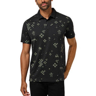 Travis Mathew 饮料车高尔夫 Polo 衫 - 黑色