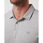 Travis Mathew Heater Pro Golf Polo Shirt - Heather Microchip