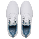 Travis Mathew The Daily Pro Hybrid Plus Spikeless Golf Shoes -White/Blue