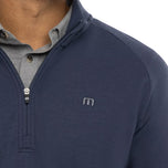 Travis Mathew는 Golf Quarter Zip -Navy를 업그레이드했습니다