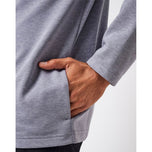 Travis Mathew Upgraded Golf Quarter Zip - Heather Grey