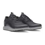 Under Armour 충전 드로우 2 스파이크리스 골프 신발 -Black/Mod Grey