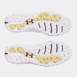 Under Armor Drive Pro 스파이크리스 골프 신발 - 흰색/금속 금/회색