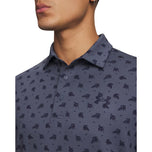 Under Armour 플레이오프 3 프린트 골프 폴로 셔츠 - 그레이/네이비