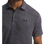 Under Armour Playoff 3 印花高尔夫 Polo 衫 - 碳/黑色