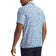 Under Armour Playoff 3.0 Print Golf Polo Shirt - White/Midnight Navy