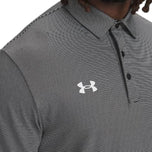 Under Armour 季后赛条纹高尔夫 Polo 衫 - 午夜海军蓝/白色