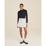 Malbon 여성용 비너스 긴 소매 골프 폴로 셔츠 - 블랙