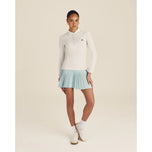 Malbon Women's Venus Long Sleeve Golf Polo Shirt - White