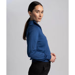 Cross Women's Greta 1/4拉链高尔夫针织 - 真蓝色