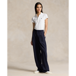 폴로 퍼포먼스 랄프 로렌 여성 면화 맞춤형 폴로 셔츠 - 순수한 화이트