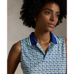 RLX RALPH LAUREN 여성 스트레치 저지 크롭 골프 셔츠 - 스프링 고리 버들