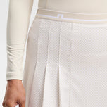 J.Lindeberg Women's Harlow Print Golf Skirt - Bridge Stack White Moon