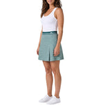 J.Lindeberg Women's Harlow Print Golf Skirt - Bridge Stack Forest Subtles