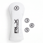 RLX 랄프 로렌 자수 페어웨이 헤드 커버 - 화이트