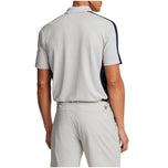 Lyle & Scott Golf Striped Polo Shirt -Pebble/ Dark Navy