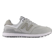 New Balance 574 Greens V2 Spikeless wide (EE) 골프 신발 - 밝은 회색