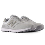 New Balance 574 Greens V2 Spikeless wide (EE) 골프 신발 - 밝은 회색