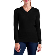 Nivo Women 's Nicole V -Neck 스웨터 - 검은 색