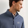 Peter Millar Perth 混色性能四分之一拉链 - 海军蓝