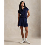 RLX RALPH LAUREN 여자 투어 피크 폴로 셔츠 - 네이비/흰색/가든 핑크