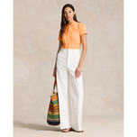 폴로 퍼포먼스 랄프 로렌 여성 면화 맞춤식 폴로 셔츠 - 클래식 복숭아