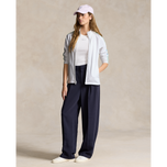 rlx ralph lauren 여자 파워 스트레치 풀 - zip 골프 재킷 - 세라믹 화이트