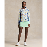 RLX RALPH LAUREN女子UV球衣1/4拉链套头衫 - 花束印花