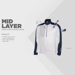 Galvin Green Dave 단열 1/4 Zip Mid -Layer- 해군/빨간색