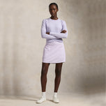 RLX RALPH LAUREN 여자 17 "인쇄 된 AIM Skort -Mini Gingham Purple